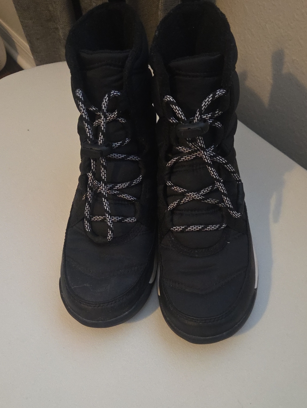 Sorel Kids Black Lace-Up Winter Boots